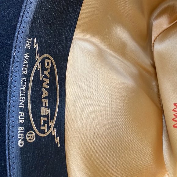 VTG Trail Ridge Dynafelt Hat. Water Repellent Fur Blend. AllBlack. Size 7&3/8”. - Picture 6 of 8